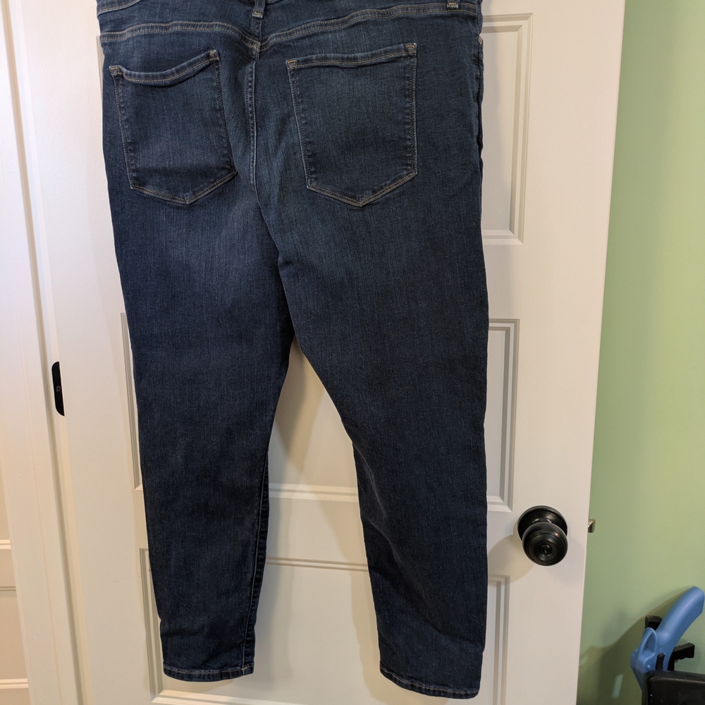 Banana Republic Mid-rise, skinny, Dark Blue Jeans, size 18 - Picture 7 of 11